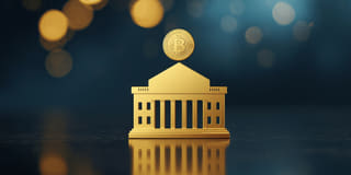 Institutional crypto ETF interest illustrated in a news-style graphic